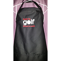 Born to Golf, Forced to Work-Froo-Froo apron, Froo-Froo aprons, handmade aprons, handmade apron, handmade Froo-Froo apron, handmade Froo-Froo aprons, men's apron, men's aprons, men's apparel, apron for men, apron for man, apron for a man